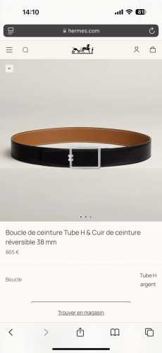 Tube H 精品五金 搭配进口 金棕 Togo皮 宽度38Mm 以其精湛工艺高品质材料和经典设计备受推崇 是男士腰带顶级选择 简约大气 适合商务和休闲场合 产
