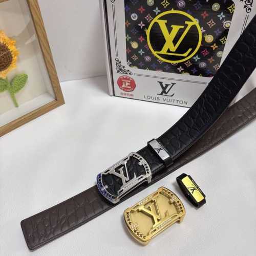 品名：Lv..路易..威登 材质：原单牛皮腰带 百分百头层牛皮腰带保证真皮，24K纯钢扣，专柜原单品质、做工精细，时尚大牌，送人自用首选 包装：
