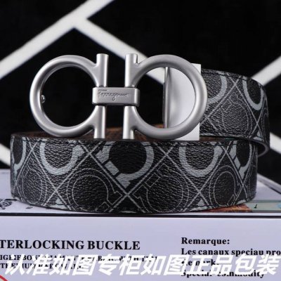 品名：菲拉格木古银色 DDD 型号：请认准如图专柜包装，赠送打孔器 DDD 材料：百分百头层牛皮，保证真皮。24K纯钢扣，古银色工艺专柜同等质量， 送人自用首选