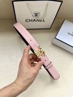 特 宽度3.0Cm Chanel 香奈儿两面原版碰纹牛皮搭配金 银色精品五金配件！