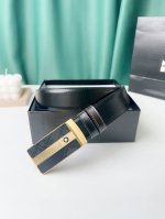 特 品牌： 万宝龙 新款进口小牛皮，手感细腻柔软。搭配纯钢精品钢扣，男士必备！宽度：3.4Cm
