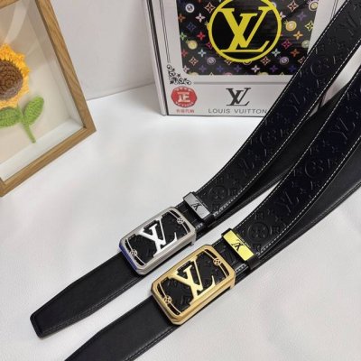 品名：Lv..路易..威登 材质：原单牛皮腰带 百分百头层牛皮腰带保证真皮，24K纯钢扣，专柜原单品质、做工精细，时尚大牌，送人自用首选 包装：