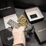 Dg 宽4.0 0杜嘉班纳 新款 涂层织物腰带，整体点缀别具一格的提花工艺 Dolce&Gabbana 徽标