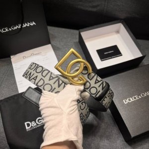 Dg 宽4.0 0杜嘉班纳 新款 涂层织物腰带，整体点缀别具一格的提花工艺 Dolce&Gabbana 徽标