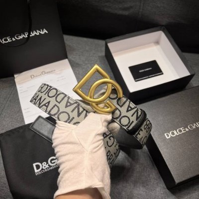 Dg 宽4.0 0杜嘉班纳 新款 涂层织物腰带，整体点缀别具一格的提花工艺 Dolce&Gabbana 徽标