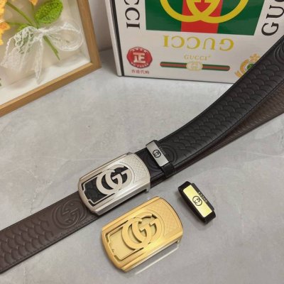 品名：古奇.Gu...Ci 材质：原单牛皮腰带 专柜原单品质、做工精细，时尚大牌，送人自用首选 包装： 请认准如图专柜包装赠送打孔器手提袋专柜礼盒宽度3.8Cm