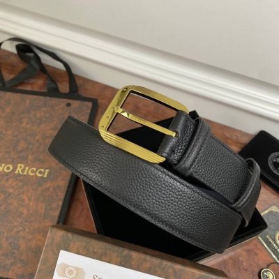 Stefano Ricci 新款顶级品質 精品經典鹰头鋼扣 底桥雕刻Logo原版压纹牛皮進口底皮-寬度38毫米