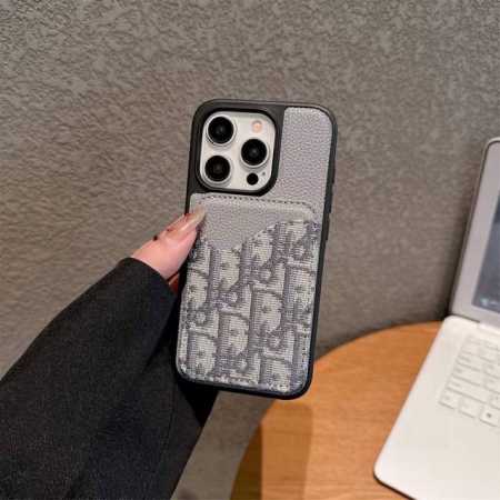 Dior迪奥卡包手机壳 荔枝纹磁吸壳磁吸卡包 型号：为了不出现报错型号，请打开本机查看手机设置显示的型号 Iphone15Pro Max 6.7 Iphone1 - 点击图像关闭