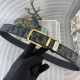 迪奥 特种皮腰带系列 ，原厂五金精品不锈钢扣，手感柔软舒适 宽3.5Cm。
