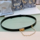 特 D Ior 24独家Montaigne Cd 腰带扣 内侧饰以 Christian Dior Paris 标志 链条搭配白色玻璃珠饰 后侧滑动设计可调节贴合