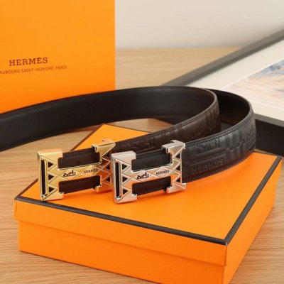 特 爱马仕.Hermes 全套包装 3.8宽精品不锈钢钢扣，搭配意大利双面进口头层牛皮，可自行选择搭配，全套包装，精品版扣系列