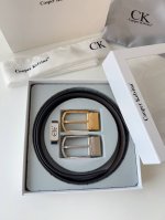 皮带：C K顶级复刻.单扣 双扣 腰带：Ck潮牌.专柜正品.Cooperkelvina原单大牌品质百分百进口原厂头层牛皮，内穿暗扣尾巴.保证真皮-Ck字母Log