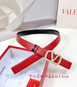 3.0Cm 华伦天奴双面条纹腰带 双面头层牛皮皮料 长度 .75.80.85.90.95.100.105.欧 铜五金扣原版开模定制庆祝]