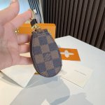 Lv经典老花钥匙包，车钥匙包 挂件配饰