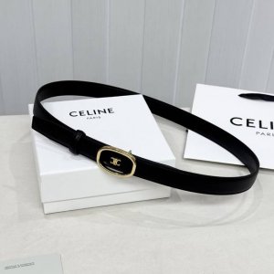 Celin E新品立体浮标扣女士腰带 意大利进口小牛皮 搭铜扣 宽度2.5双面佩戴