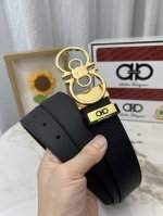 品名：菲拉格幕 原单 材质：原单牛皮腰带 百分百头层牛皮腰带保证真皮，24K纯钢扣，专柜原单品质、做工精细，时尚大牌，送人自用首选 包装： 请认准如图专柜包装赠