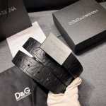 特 杜嘉班纳 宽3.5Cm 新款 压花小午皮简约百搭腰带，Dolce&Gabbana Milano 标牌装饰别具一格