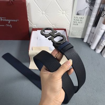 菲拉格慕 Nfc 专柜经典雕刻字母喷砂扣 搭配经典荔枝纹带身 原单品质男女通用款3.5Cm 支持芯片扫码跳官网首页 精心制做 高端大气