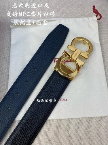 特 Ferragamo菲拉格慕 Nfc芯片扫码款 正品尺寸3.5Cm意大利原厂皮