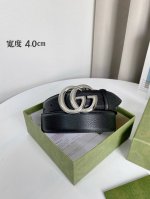腰带皮带 Gucci 专柜同步原单正品腰带，进口原厂头层牛皮，非市场普通荔枝纹，真空电镀亮面五金，原厂代工出货，宽度4.0Cm