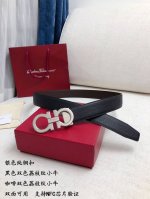 支持Nfc芯片扫描 批 配全套包装 品牌：菲拉格慕海外原单 扣头材质：精品实心铜扣 带身材质正面：35Mm宽度采用双面进口原版皮腰带，真空电镀五金扣头实物拍摄