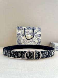 特 宽度3.5 Cm Dior 迪奥两面腰带款式迷人多样，采用多种材质精心打造，为各式廓形增添点睛之笔，彰显优雅醒目的气质。向迪奥钟爱的细节艺术致敬，彰显非凡的