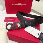 特P180 Ferragamo菲拉格慕 全套包装 皮带腰带 将摩登设计与精湛的手工技艺完美结合；打造出风格华贵典雅，实用性和款式并重；手感柔软舒中，3.5Cm宽