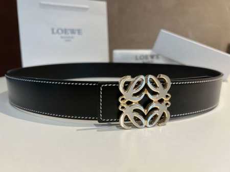 Loe～We罗意～威男士西班牙风格，品牌徽标金属扣双面用牛皮带身，风格细节绅士时尚商务休闲简约日常职业通勤度假帅气潮款。4.0 - 点击图像关闭