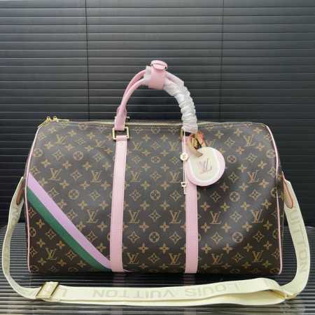 Louisvuitton 路易威登 Lv Keepall 50 Monogram帆布网球Capsule系列新款 旅行袋 单肩斜挎手提包袋 男女通用机场包 实物拍 - 点击图像关闭