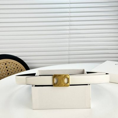 p200-Celin E新品立体浮标扣女士腰带 意大利进口小牛皮 搭铜扣 宽度2.5双面佩戴