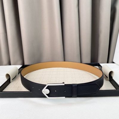 特 。 爱马仕针式扣Togo男士皮带，爱马仕3.5双头层牛仔配饰腰带。