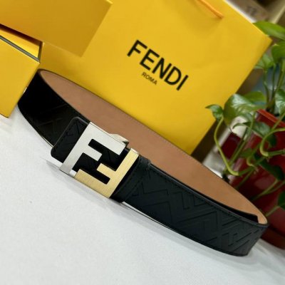 特 Fendl 芬迪宽40Mm双面原版小牛皮 搭配单钌钯电镀扣 完美的手感.油边 出众的设计.风格 高贵奢华 时尚大方 高清实拍 货真价实 品质保证 双面用