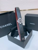 Chanel 春夏新款 小牛皮与黄铜Cc搭扣 精致细腻 光滑优雅 3.0Cm