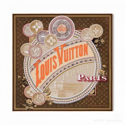 Lv 上新 一款值得品细节的高货 抠细节，从一个小块的配色去打败市场货 140方巾 二个配色 欢迎对比市场普通货细节