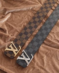 路易威登秘原单高端品质专柜官网同步宽度3.8精美钢扣头意大利进口头层小牛皮原版花纹纹理消晰真实感超强打造全新的视觉3D郊果高档客户入手送礼自用佳品 长度100一