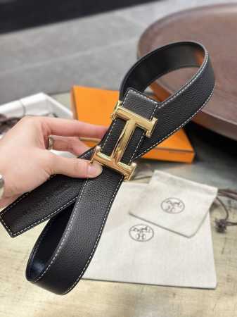 爱马仕 H Belt Buckle & Reversible Leather Strap 38Mm - 点击图像关闭