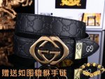 皮带：古奇.Gu Cci原单 腰带：认准如图专柜包装，赠送打孔器 材料：百分百头层牛皮，保证真皮。24K纯钢扣gg花纹系列专柜同等质量， 送人自用首选 包装：