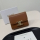 Celine 16332颜色 多色可选尺寸 11*10*5新款凯旋门2 件套，Celine短式钱包非常炫美的一个系列，专柜同步，采用头层牛皮，精致时尚！