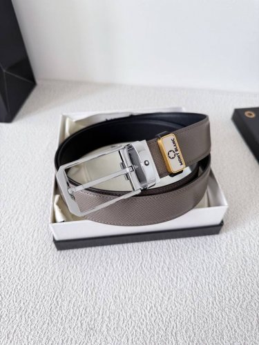 品名：万宝龙 Montblanc原单 腰带 皮带 型号：针扣，新款原版经典精品针式扣头，实物拍摄，原版头层牛皮 材料：百分百头层牛皮，保证真皮。双面可用专柜同等