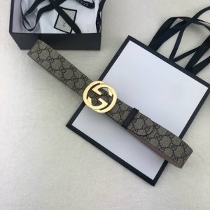 配全套包装盒 Gucci 古奇官网经典款 正品规格 原单品质 专柜pvc提花面料 头层进口变色磨砂底 官网40Mm 双g抛光亮面扣