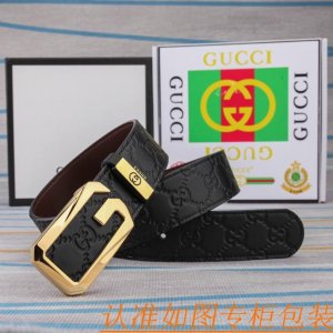 腰带皮带：古奇原单牛皮腰带 男款皮带：材质百分百头层牛皮腰带保证真皮皮带，专柜原单品质、做工精细，时尚大牌，送人自用首选包装： 请认准如图专柜包装赠送打孔器手提