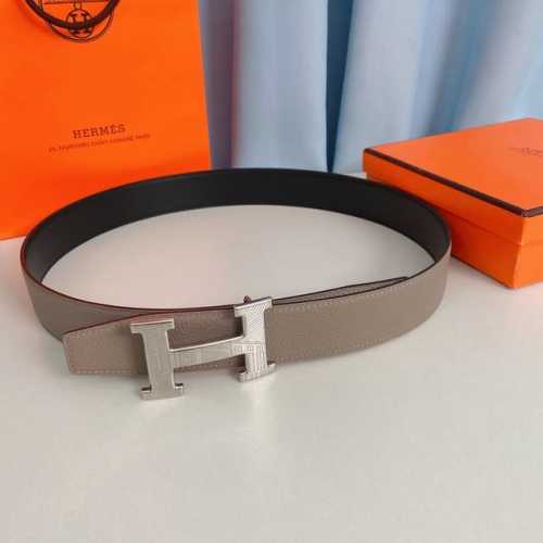 爱马仕 Hermes 38Mm腰帶 精钢五金 搭配togo皮，双面可用，