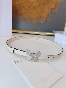 特 Dior 24早春 MéTamorphose 腰带 2.0Cm光滑牛皮革 超級火 蝴蝶搭扣系列