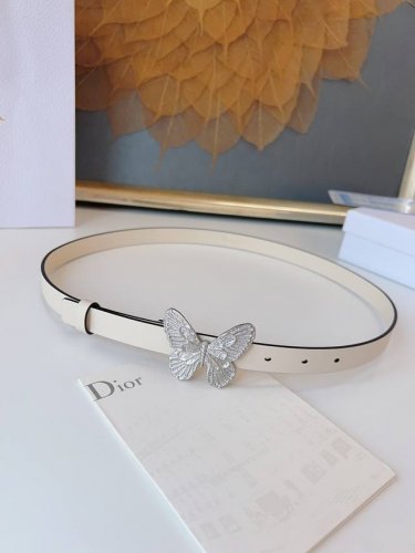 特 Dior 24早春 MéTamorphose 腰带 2.0Cm光滑牛皮革 超級火 蝴蝶搭扣系列