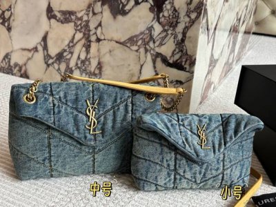 无盒 Size：29*20Cm 22*15Cm Ysl 云朵包包 Loulou 牛仔也太好看啦！ 可以安排啦！