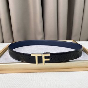 男士Tf 汤尼.福特 牛皮。柔软细腻，百搭大方，宽3.5Cm 、 官网同步，纯铜五金，可裁剪设计！