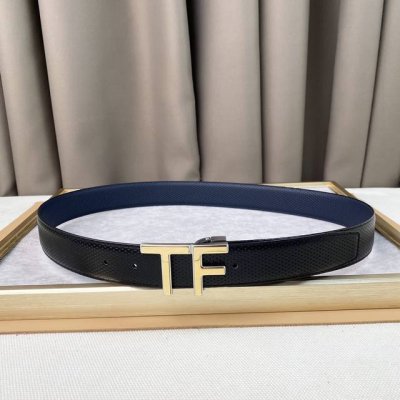 男士Tf 汤尼.福特 牛皮。柔软细腻，百搭大方，宽3.5Cm 、 官网同步，纯铜五金，可裁剪设计！