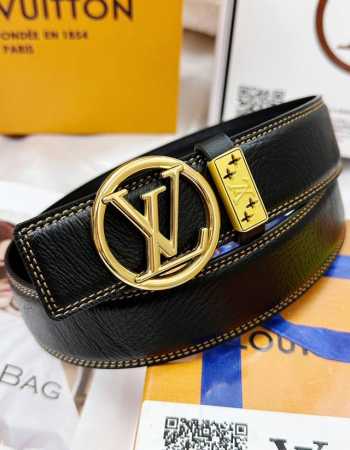 皮带：Lv..路易..威登顶级复刻. 腰带：原单品质百分百进口原厂头层牛皮，保证真皮。圆形镂空设计工艺.真空电镀.永不掉色.24K纯钢扣细腻小牛皮纹路双面可用专 - 点击图像关闭
