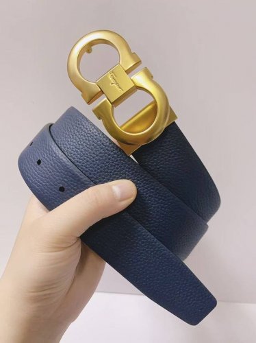Ferragamo.菲拉格慕 全套包装包装 宽度3.5Cm 高级定制款男士皮带 双面进口牛皮 可双面使用 自行选择搭配 真材实料 很有质感 时尚经典不失风范 搭