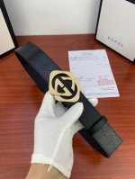 宽度4.0Cm Gucci 經典款G家花面带身頭層皮底；搭配原單镶钻鋼扣採用精挑細選進口頂級牛皮，手感柔軟細膩！做工精緻商務既有時尚
